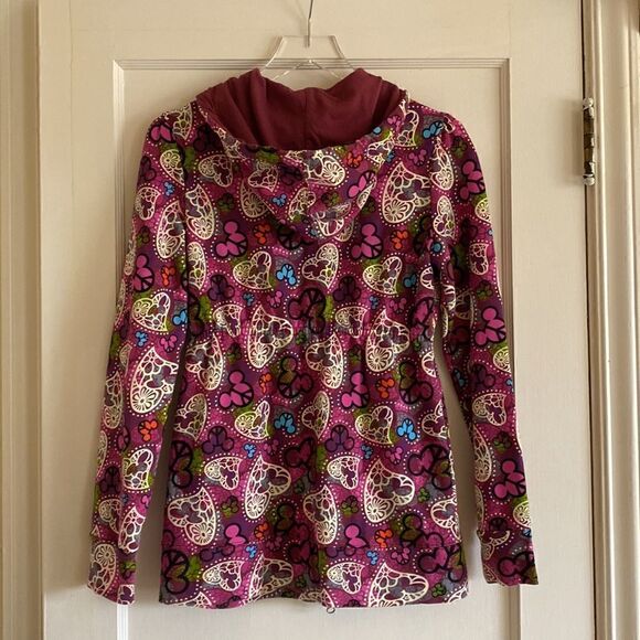 Disneyland Resort Peace Mickey Mouse Zip Up Hoodie Peplum Jacket Size S - Picture 9 of 13